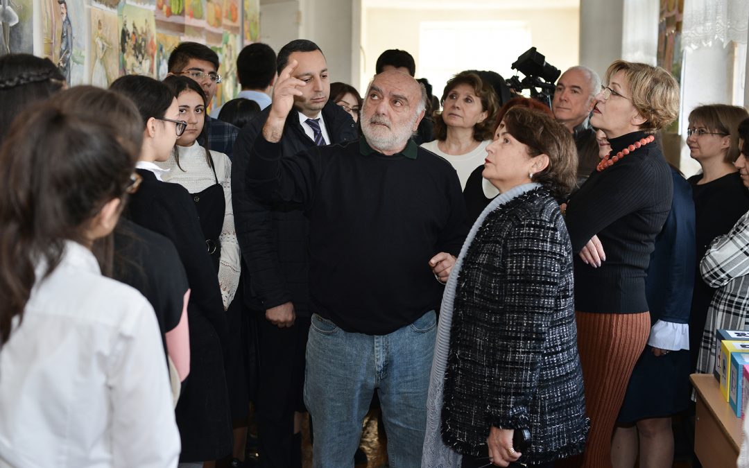 Spouse of the President Mrs. Nouneh Sarkissian visited the Hakop Kojoyan educational center